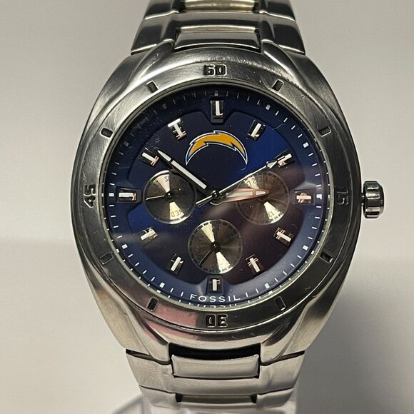 Los Angeles Chargers NFL Stainless-Steel Watch by Fossil NEW (RARE) - Picture 8 of 9